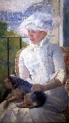 Mary Cassatt Young Girl at a Window oil painting
